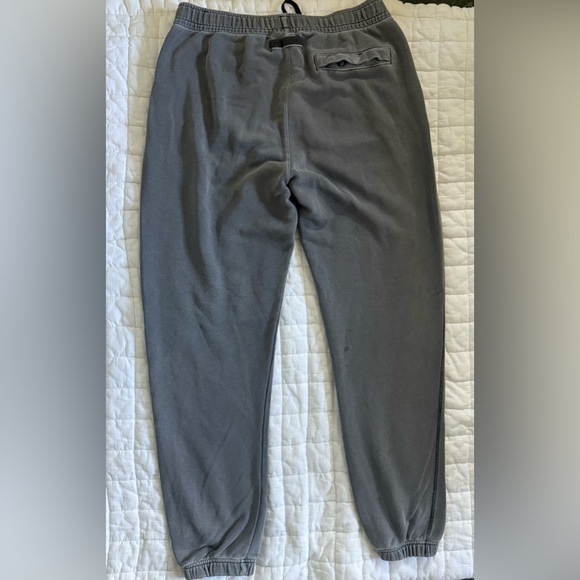 Nike gray sports athletic sweatpants, distressed men size large bottoms - Picture 6 of 7